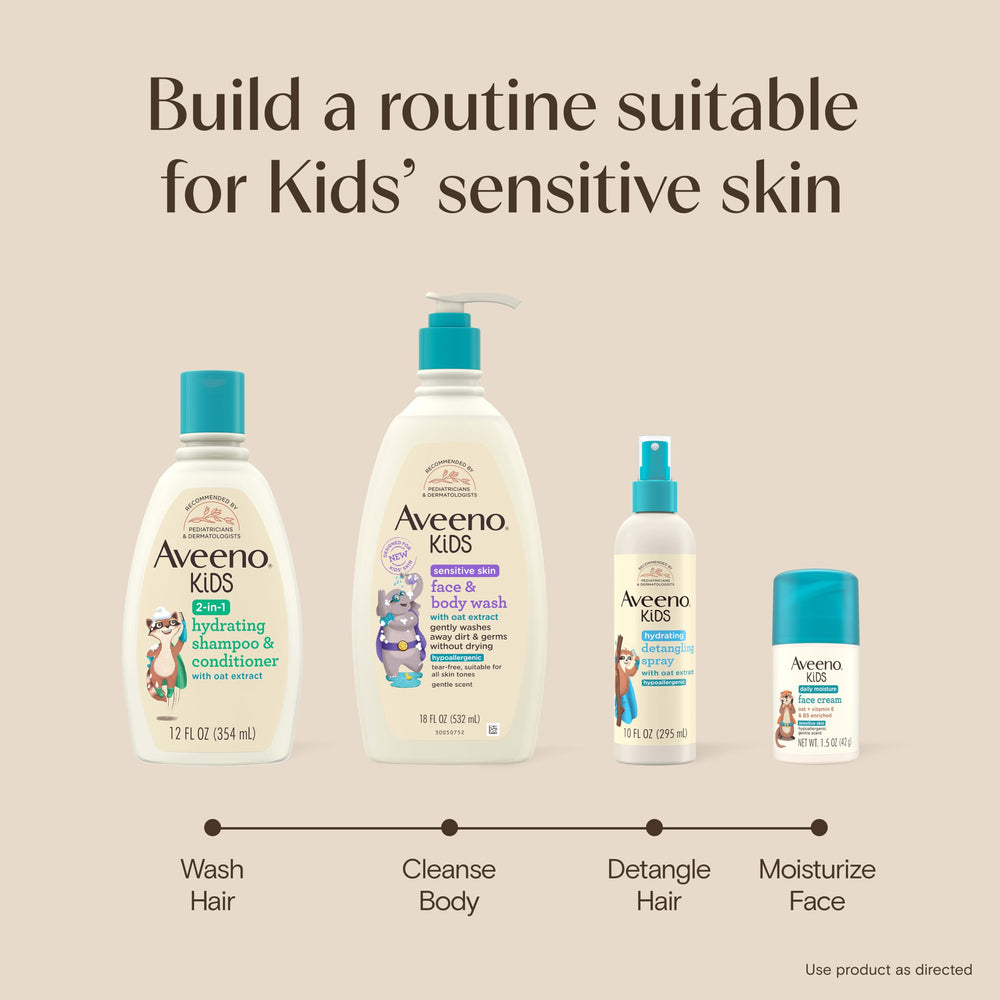 Aveeno Baby ingredient label close-up showing free-from list for reassurance