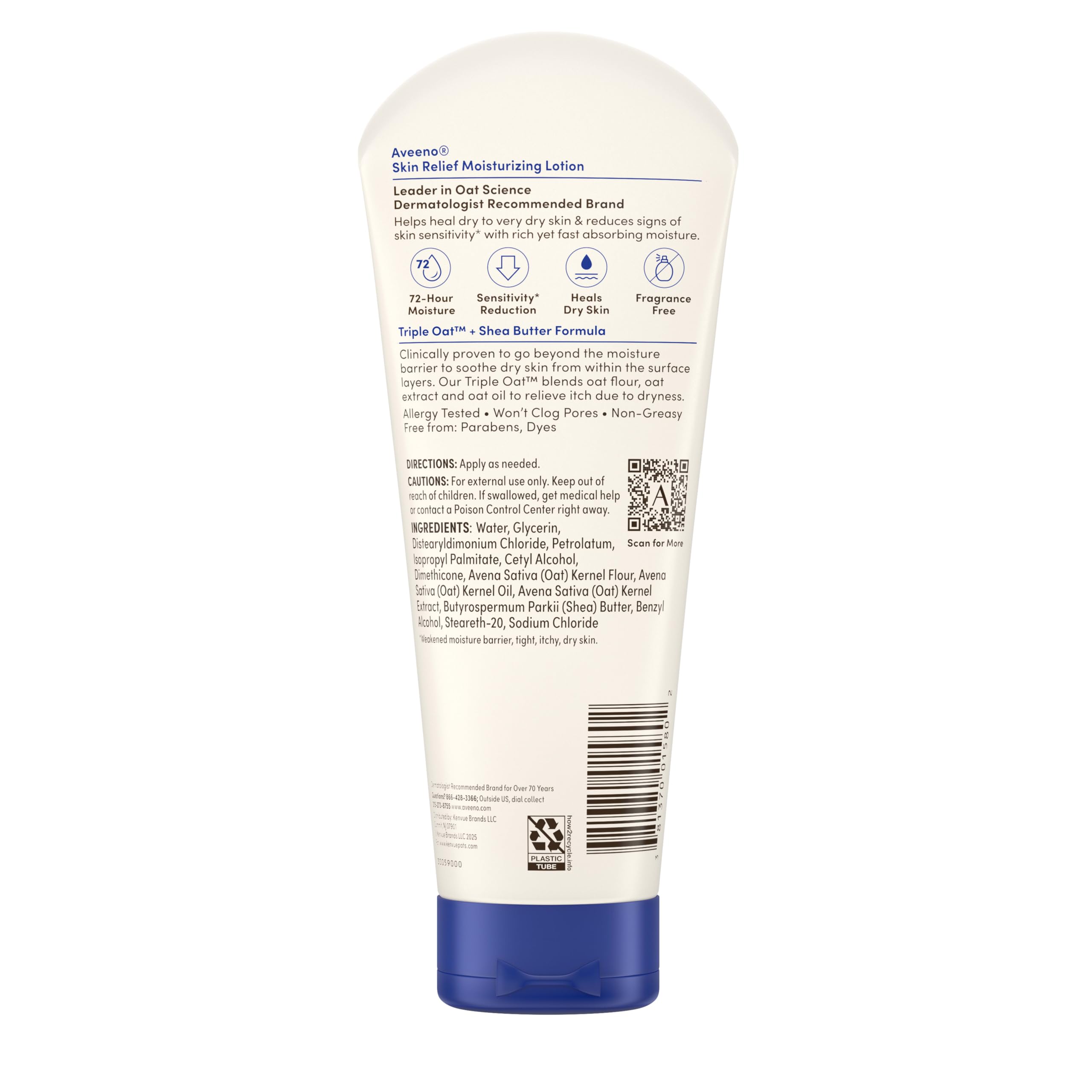 Aveeno bottle in bathroom setting showing daily routine benefit