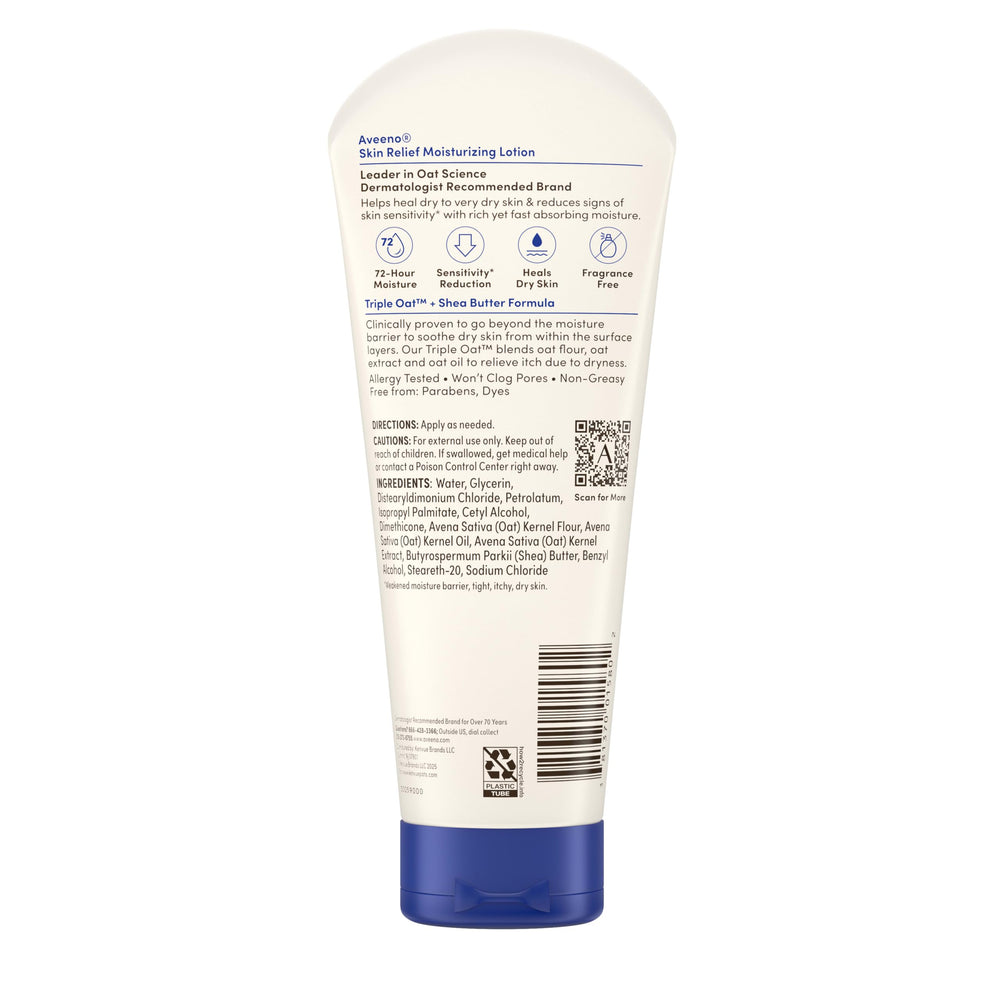Aveeno bottle in bathroom setting showing daily routine benefit