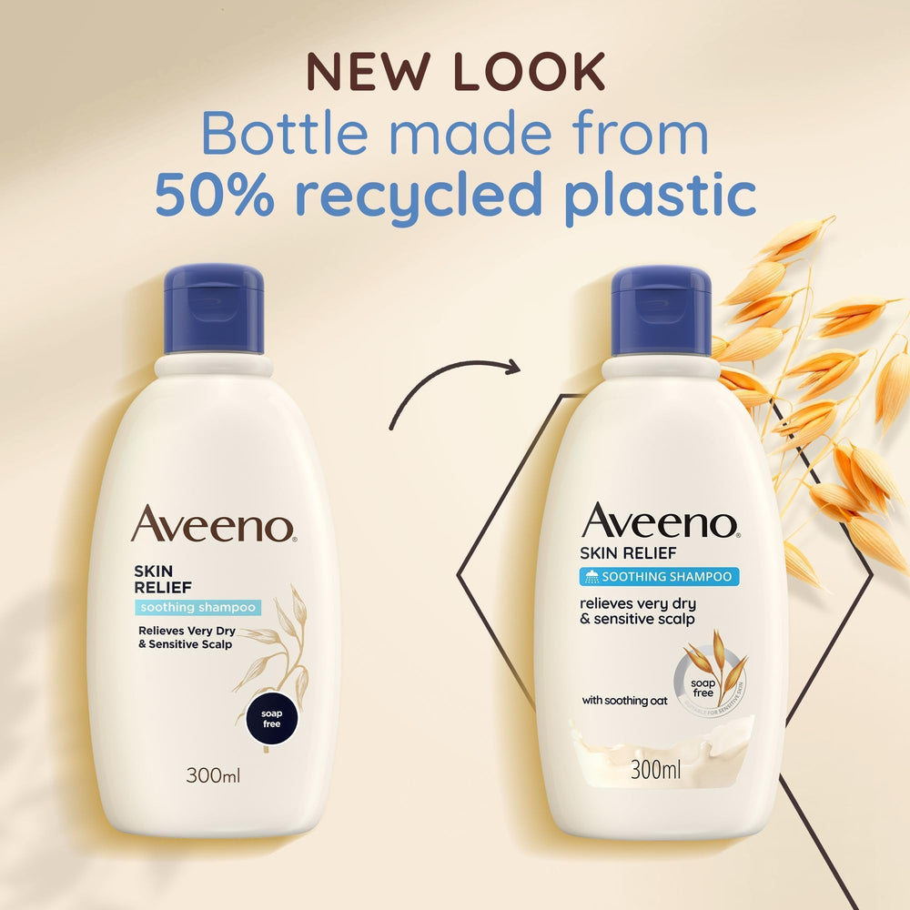 aveeno bottle on bathroom shelf suggesting daily routine comfort