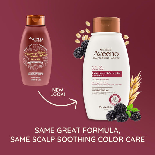Aveeno back label displays ingredients and usage instructions clearly
