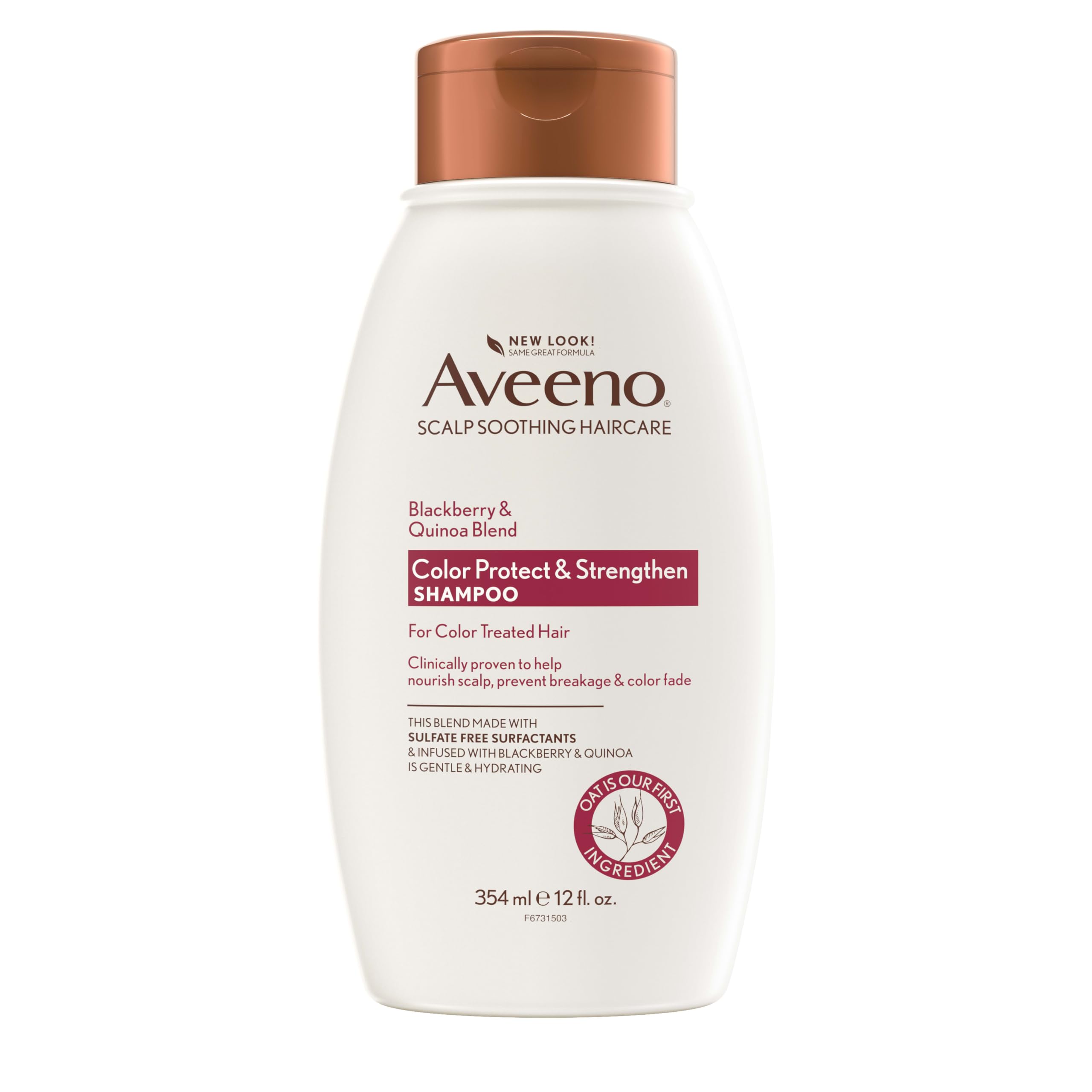 Aveeno front bottle shows label and fragrance for easy identification