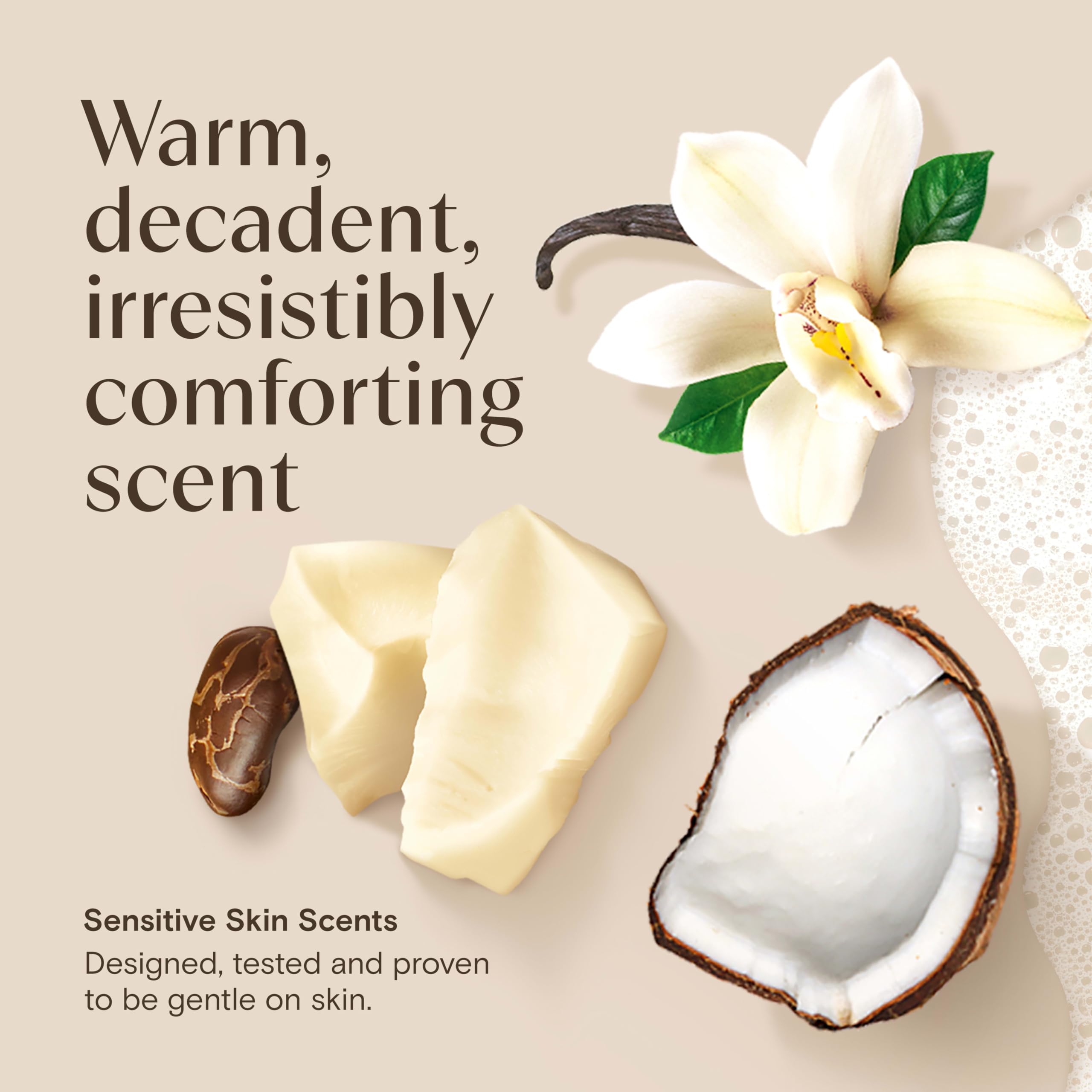 Aveeno bottle label detail highlighting prebiotic oat formula