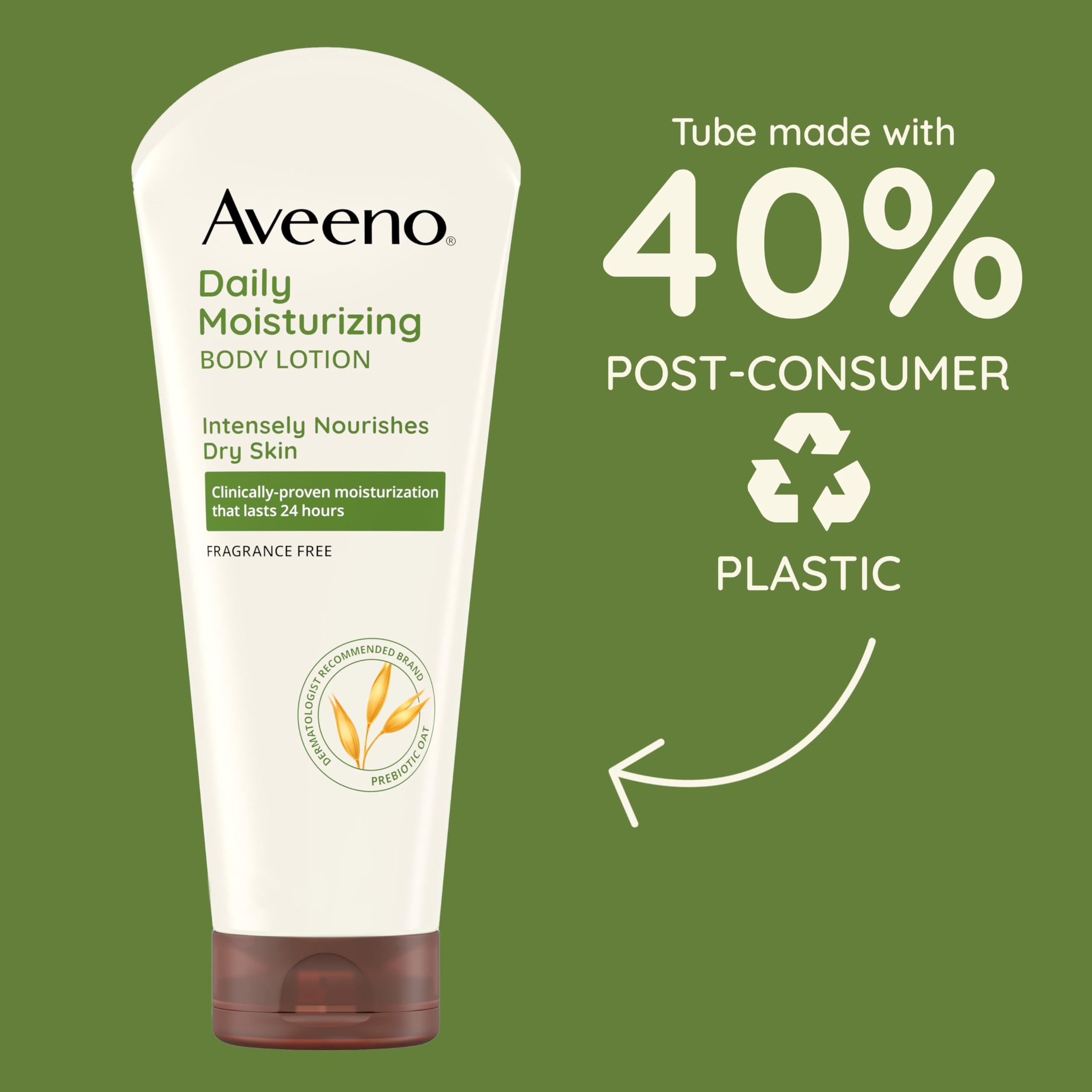 Aveeno lotion cream texture close-up illustrating quick absorption benefit