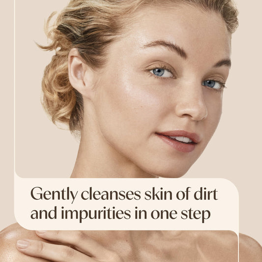 Aveeno gel texture close-up demonstrating silky, non-stripping hydration