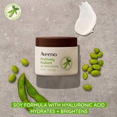 Aveeno gel texture close-up showing lightweight consistency and quick absorption
