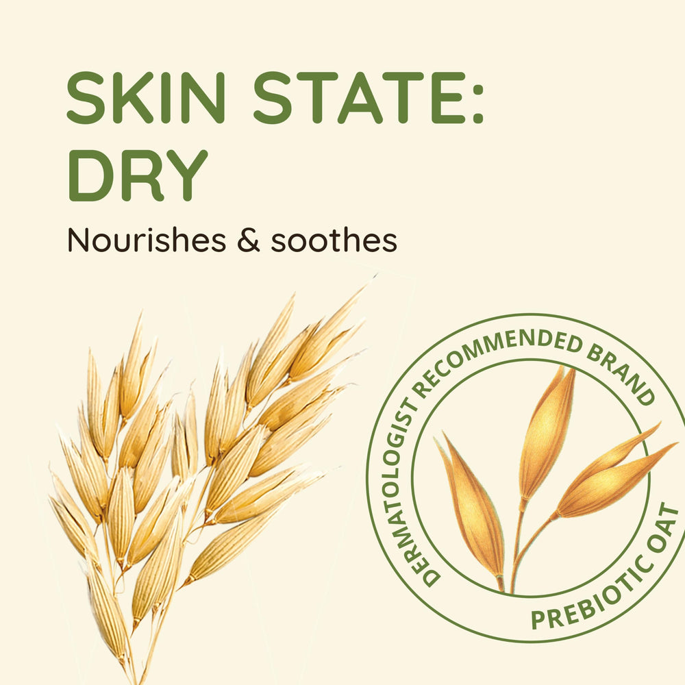 Aveeno in-shower use showing hydration and comfortable skin feel