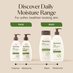 Aveeno ingredient label focused on prebiotic oat to support skin barrier