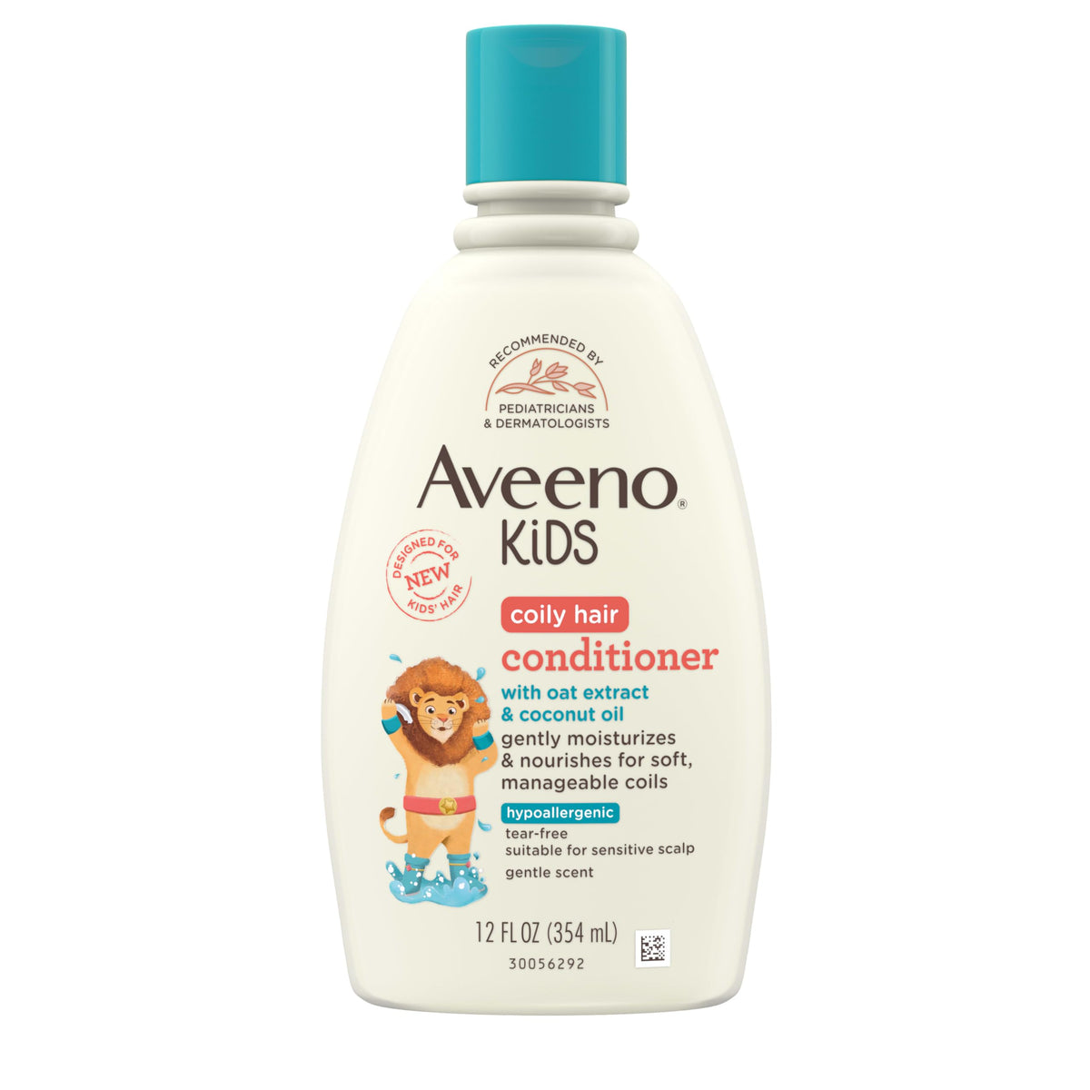 Aveeno Baby front packaging showing conditioner and gentle formula benefit