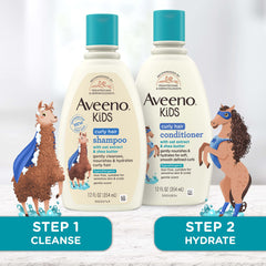Aveeno Baby close-up of conditioner texture highlighting moisturizing sheen