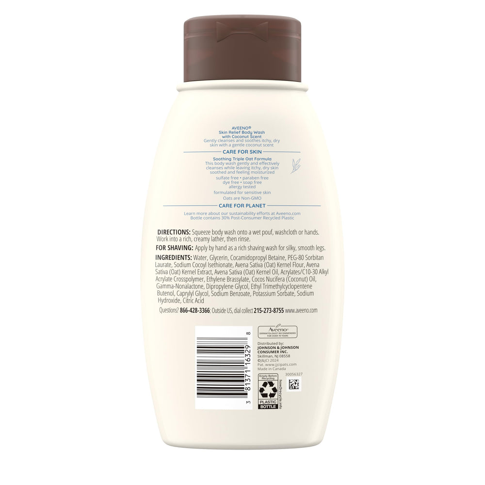 Aveeno in bathroom lifestyle scene, gentle routine and comfort benefit