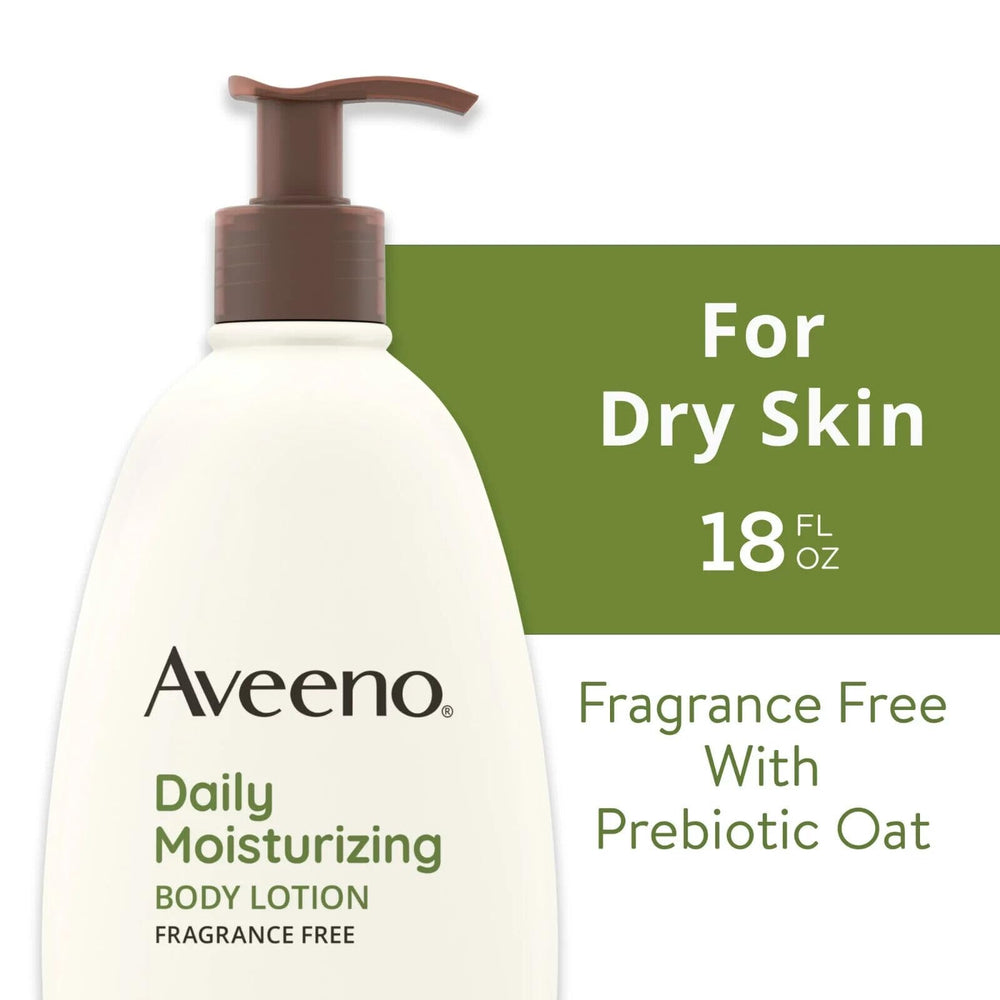Aveeno lifestyle scene applying lotion outdoors showing soothing care on the go