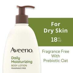 Aveeno lifestyle scene applying lotion outdoors showing soothing care on the go