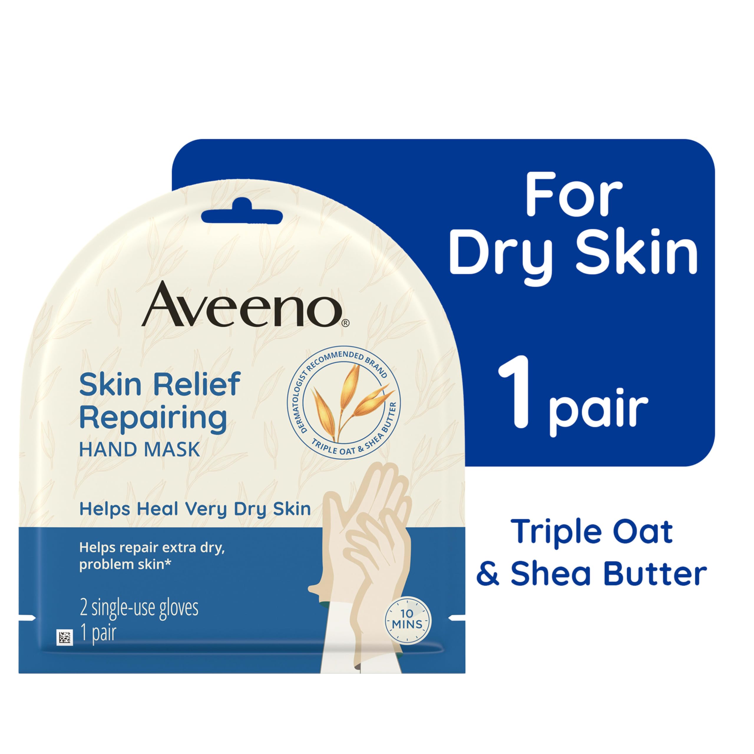 Aveeno Calm & Restore makeup remover wipes sheet displayed removing makeup with soothing oat benefit
