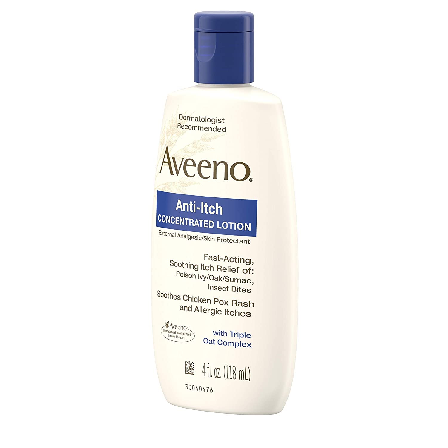 Aveeno tube open with lotion dispensing to show easy application