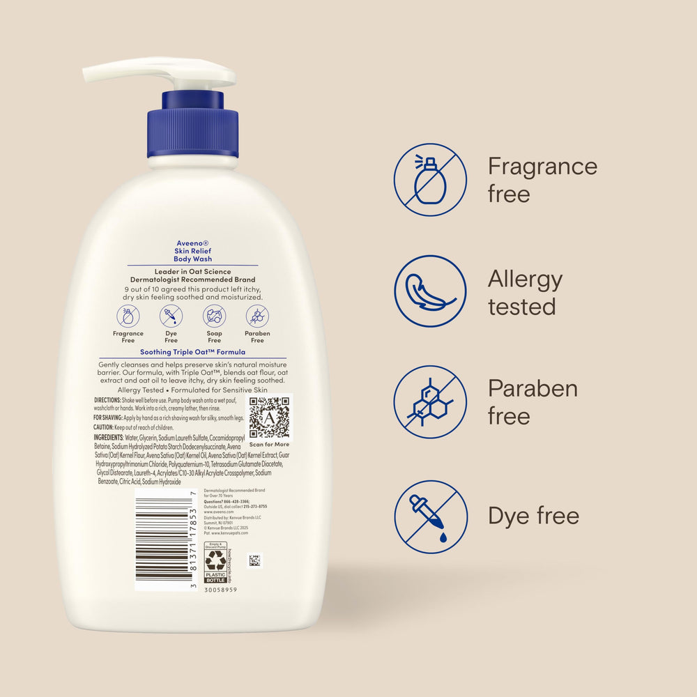 Aveeno bottle inside shower caddy ready for regular use