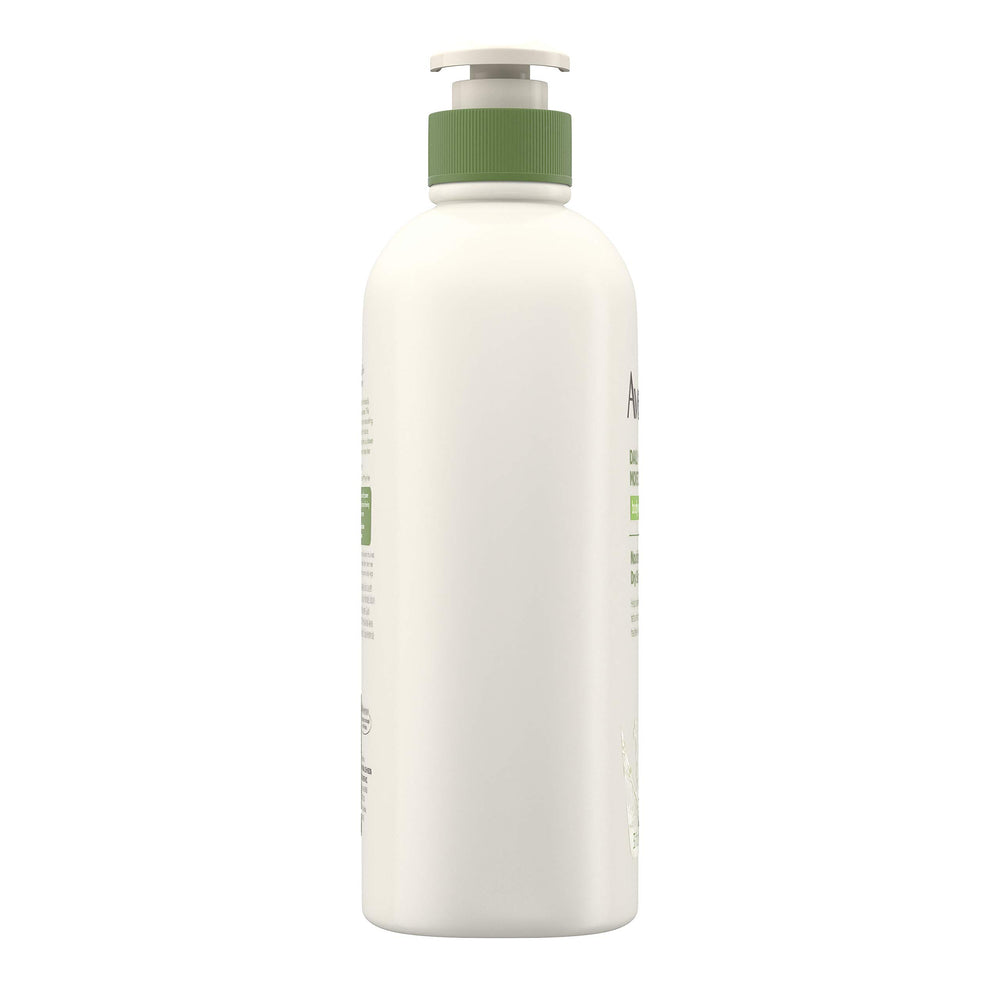 Aveeno bottle next to lotion suggesting post-shower hydration benefit