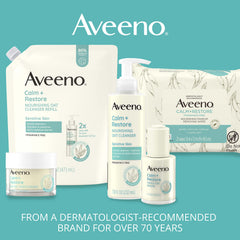 Aveeno bottle on bathroom counter suggesting daily routine compatibility