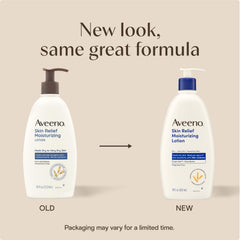 Aveeno pump dispensing lotion for quick, measured hydration