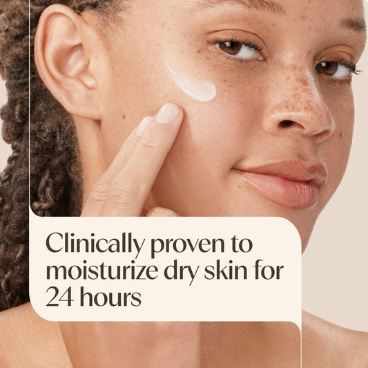 Aveeno pump top close-up demonstrating easy one-handed dispensing