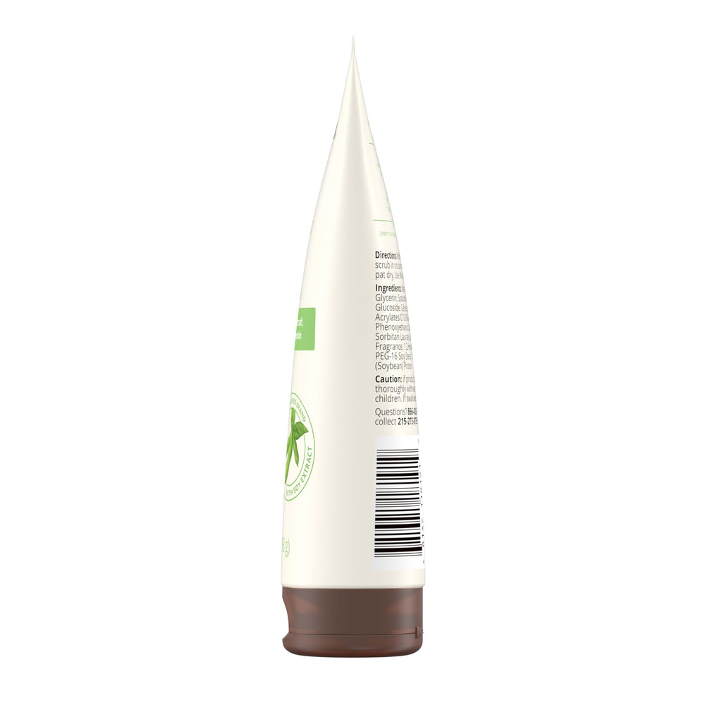 Aveeno packaging badge showing recycled plastic content and planet-conscious benefit
