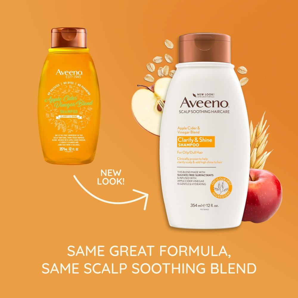 Aveeno label close-up highlighting ingredients and gentle formula