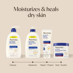 Aveeno used as shaving wash showing smooth leg and comfort