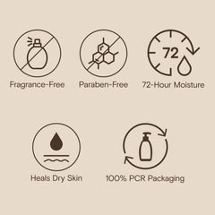 Aveeno oat and shea ingredients arranged to show natural soothing