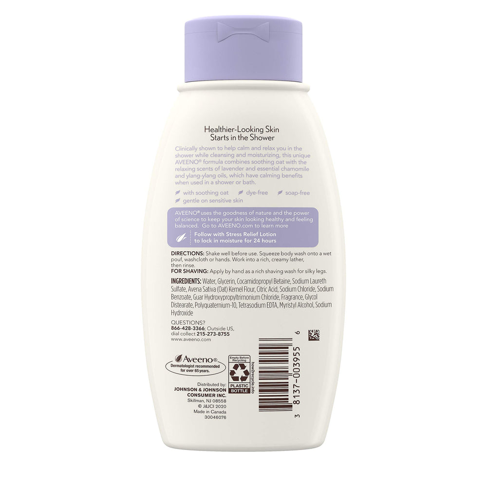 Aveeno in-shower lifestyle scene showing relaxation benefit during routine