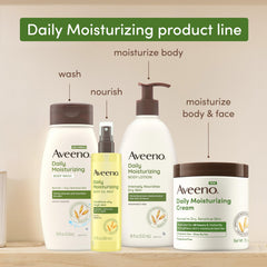 Aveeno pouch beside pump bottles for size comparison and savings