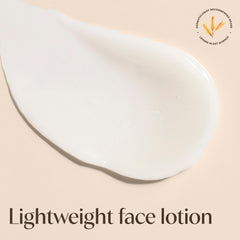 Aveeno lotion texture swirl highlighting lightweight, fast-absorbing feel