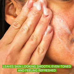 Aveeno close-up of scrub texture showing gentle exfoliating beads for smoothness