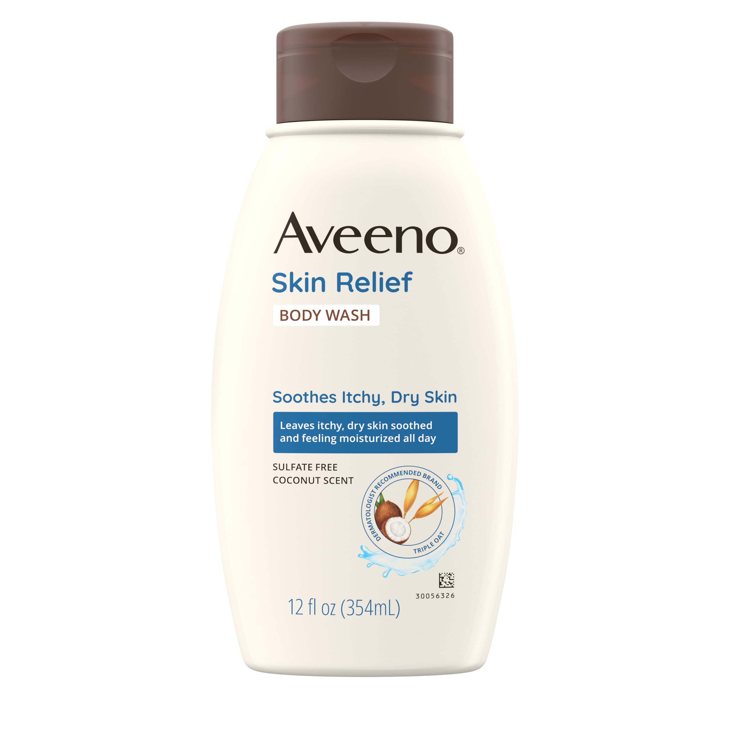 Aveeno gel texture close-up, shows mild consistency for sensitive skin