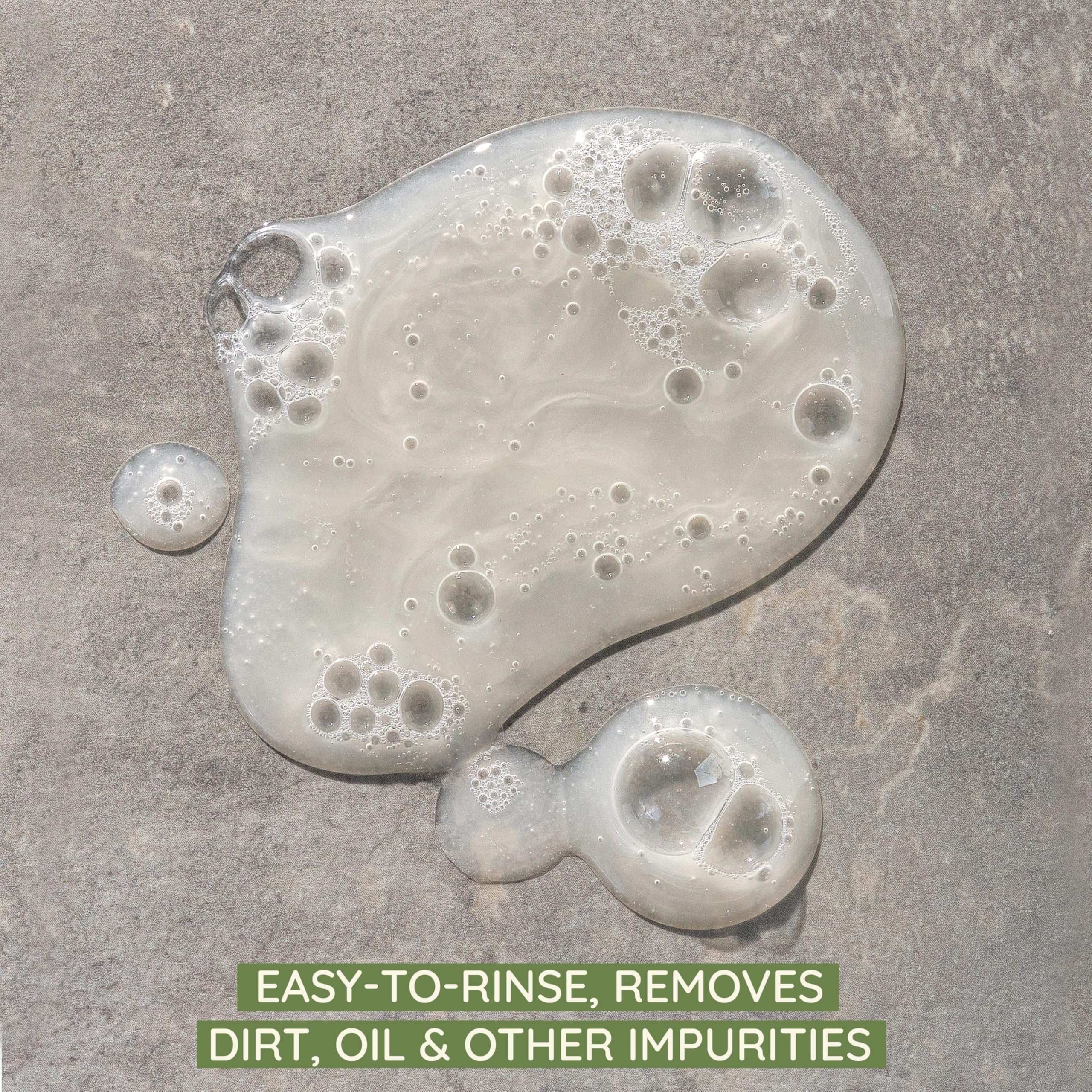 Aveeno texture lather closeup showing soft foam and hydrating feel