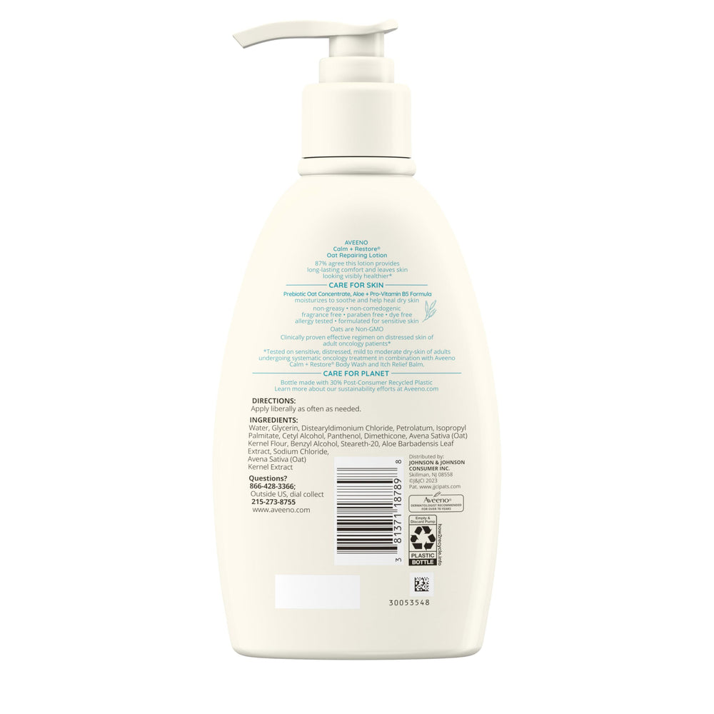 Aveeno travel-ready bottle packed for on-the-go soothing benefit