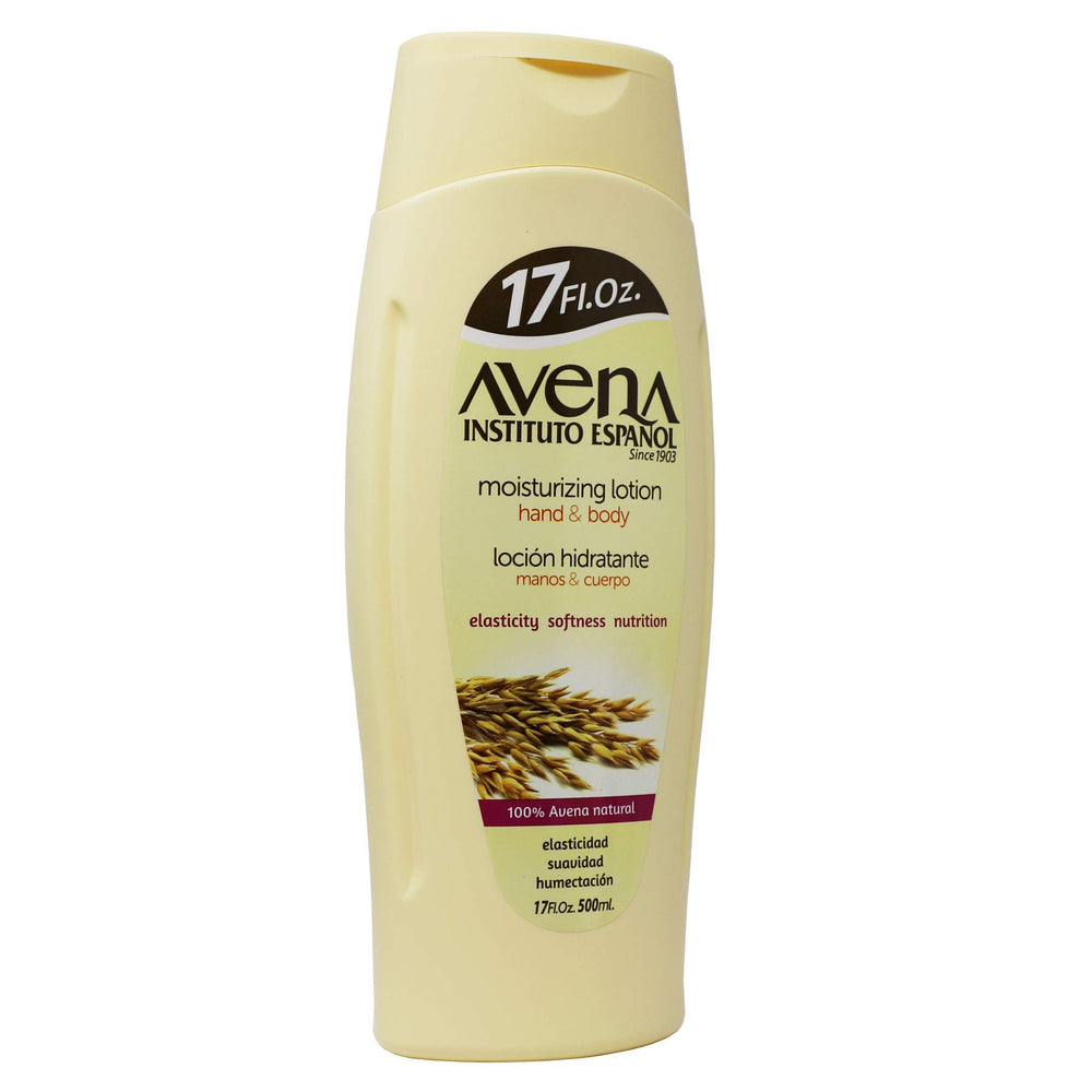 Avena Instituto Espanol lotion texture on skin highlighting quick absorption benefit