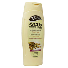 Avena Instituto Espanol lotion texture on skin highlighting quick absorption benefit