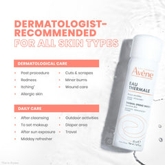 Avène mist soothing baby skin to calm irritation gently