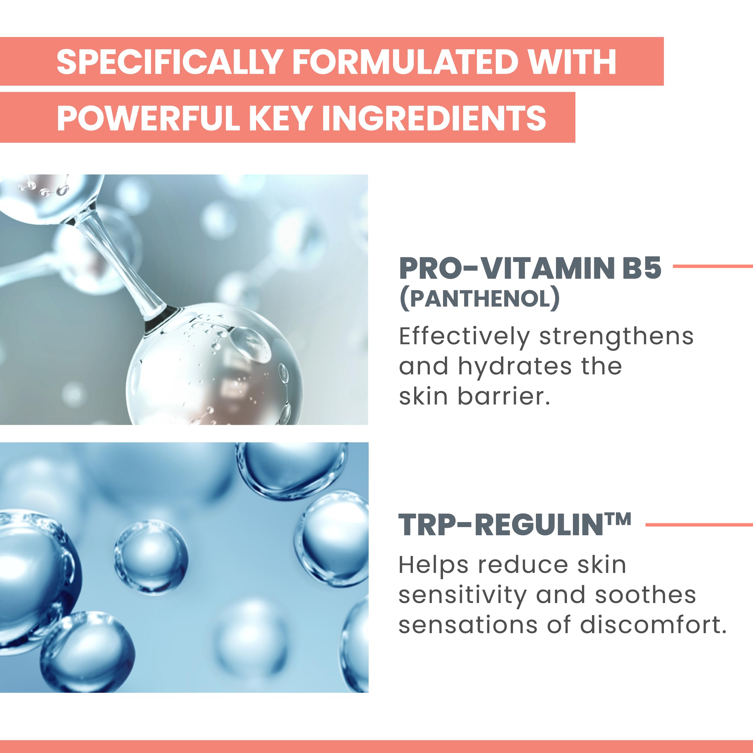 Avène Cicalfate+ Pro-Vitamin B5 ingredient visual highlighting hydration support