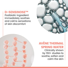 Eau Thermale Avène cream on fingertip ready to soothe skin