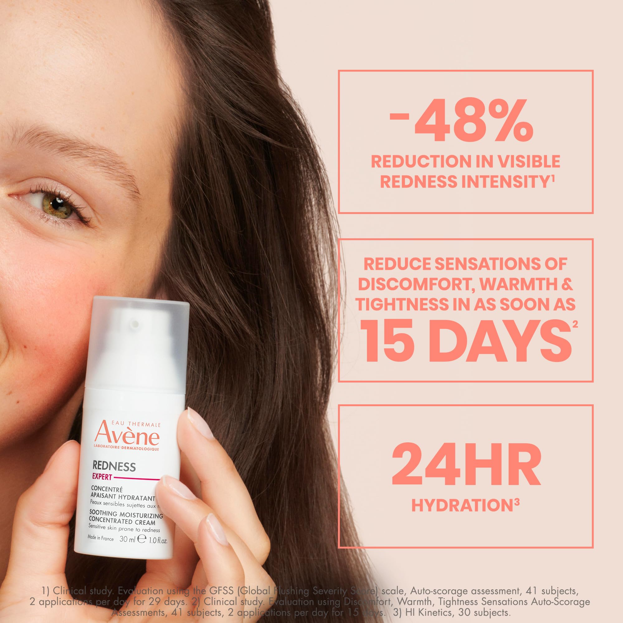Eau Thermale Avène cream being dispensed to show easy application and control