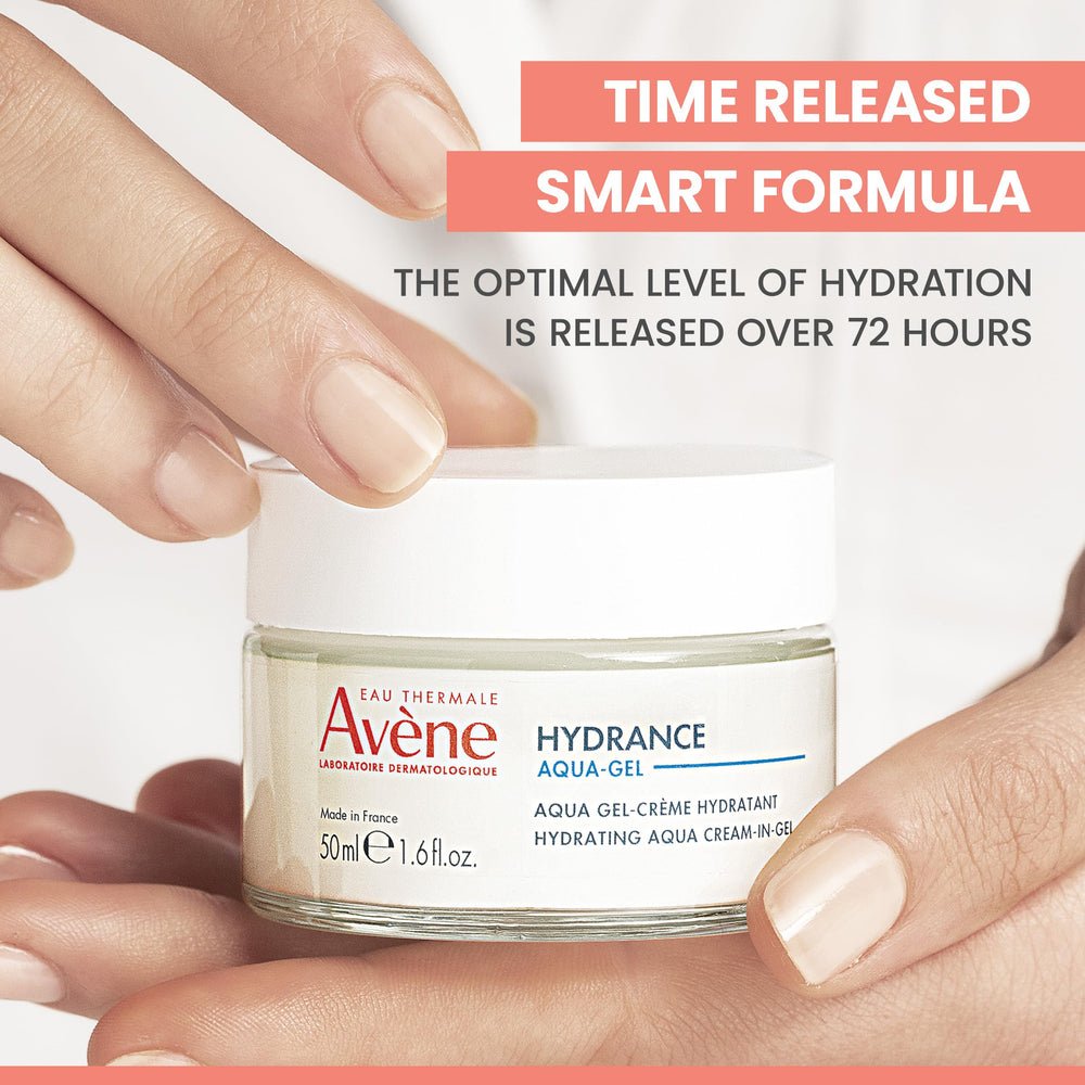 Eau Thermale Avène using product around eye contour to hydrate delicate skin