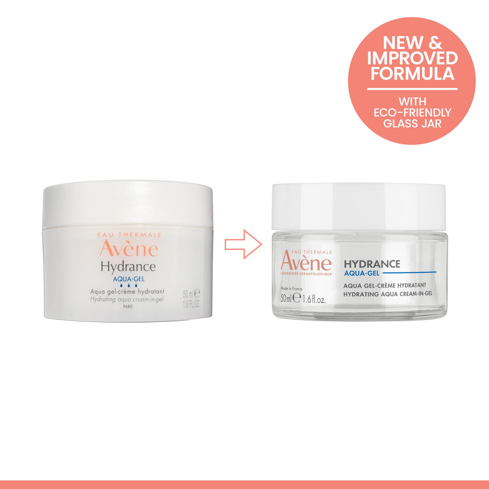 Eau Thermale Avène on bathroom shelf next to cleanser in a daily skincare setup