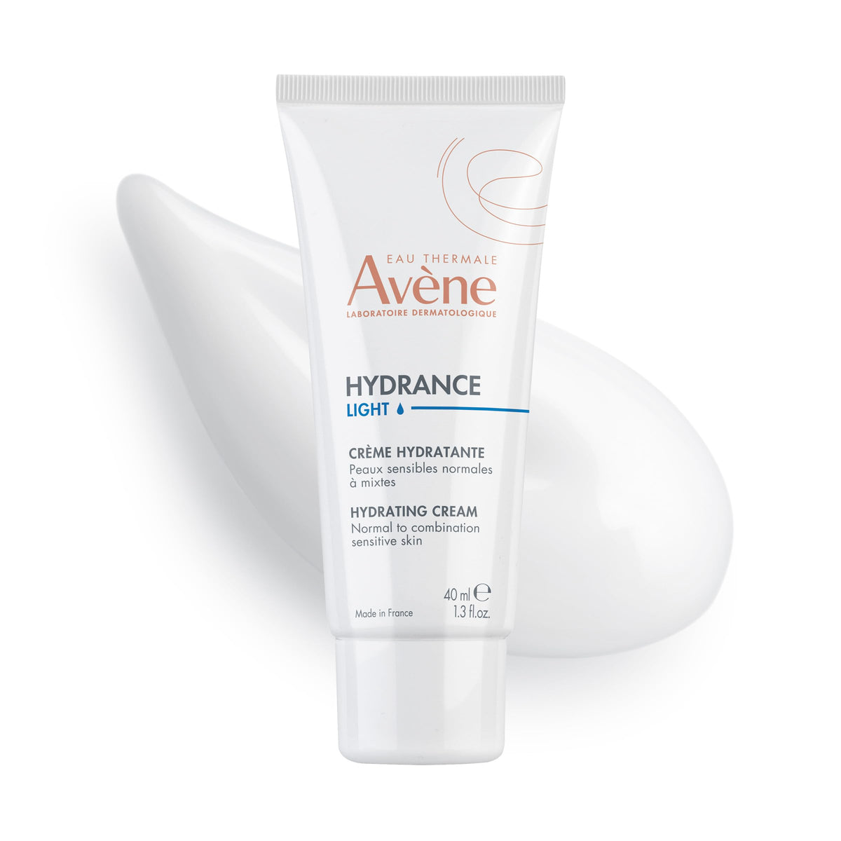 Avène Hydrance LIGHT front bottle showing label and size, promotes lightweight hydration