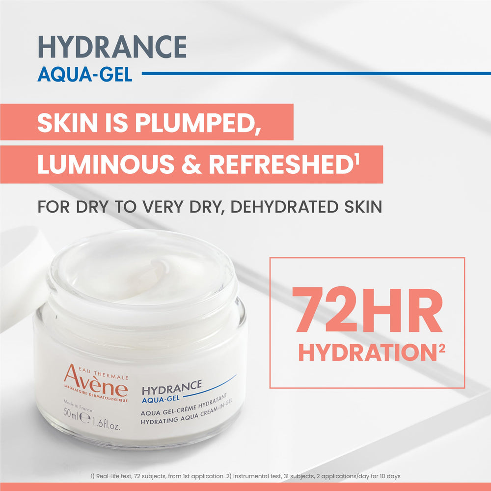 Eau Thermale Avène open jar showing smooth gel-cream texture for quick absorption