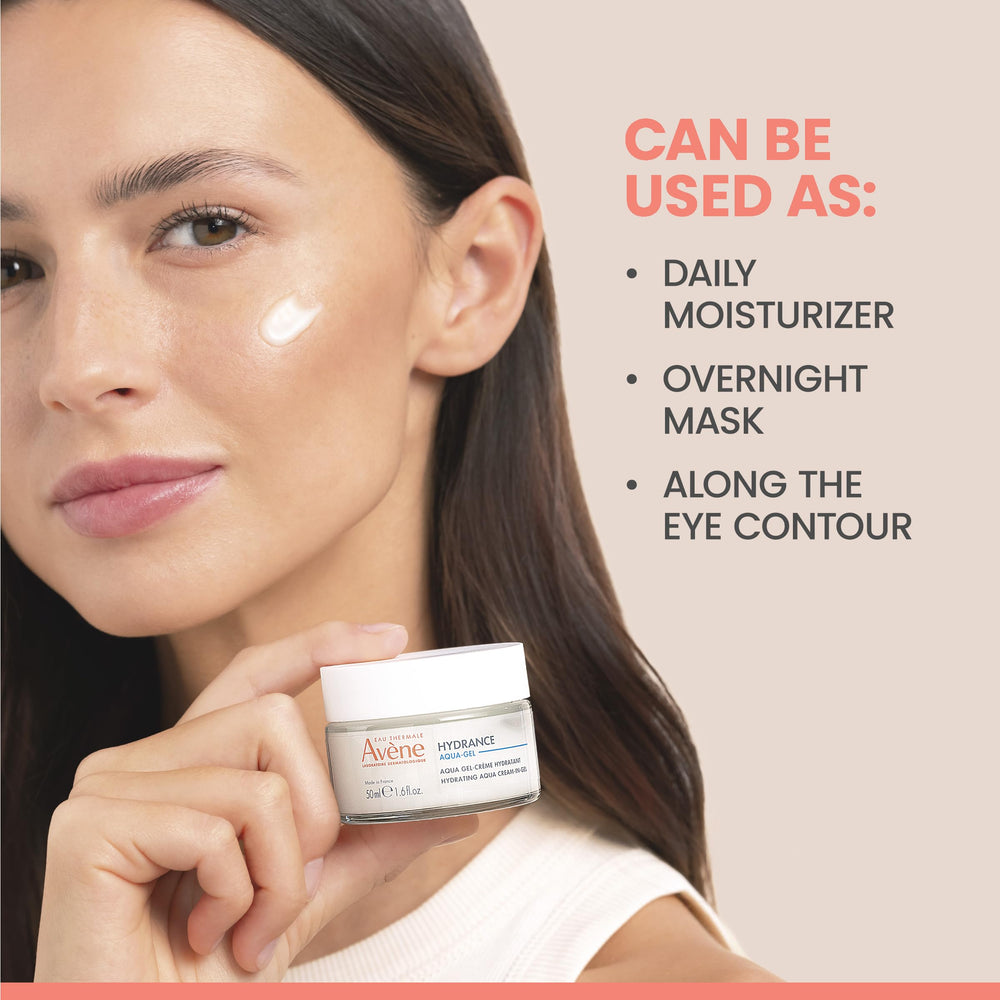 Eau Thermale Avène thicker overnight-mask layer on face for intensive hydration