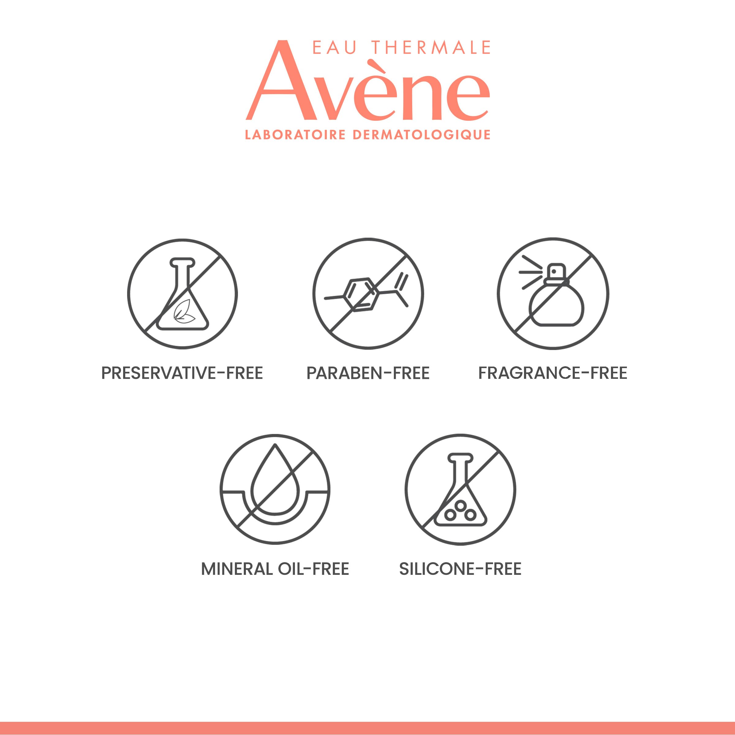 Eau Thermale Avène ingredient label detail highlighting postbiotic