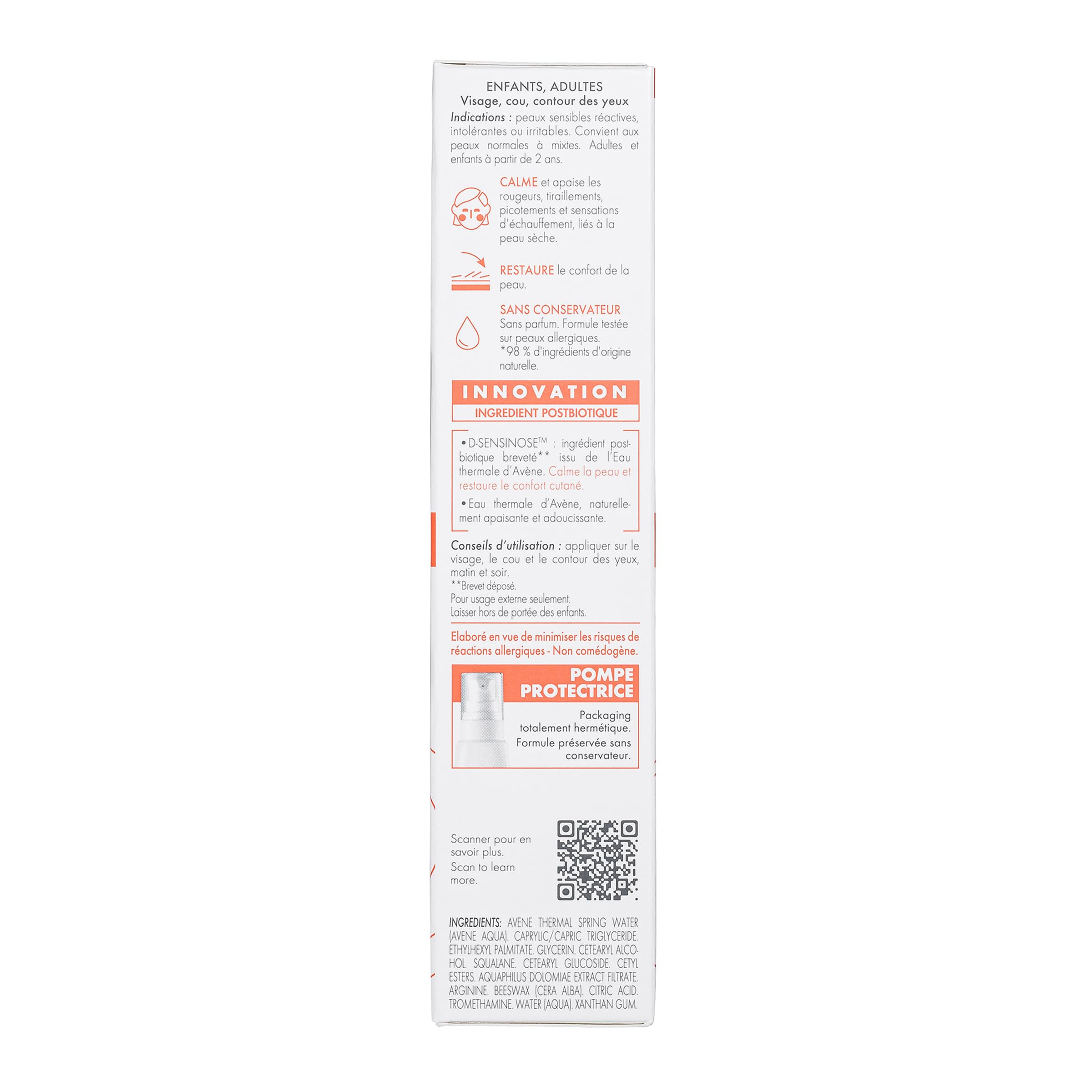 Eau Thermale Avène sterile dispenser nozzle preventing contamination