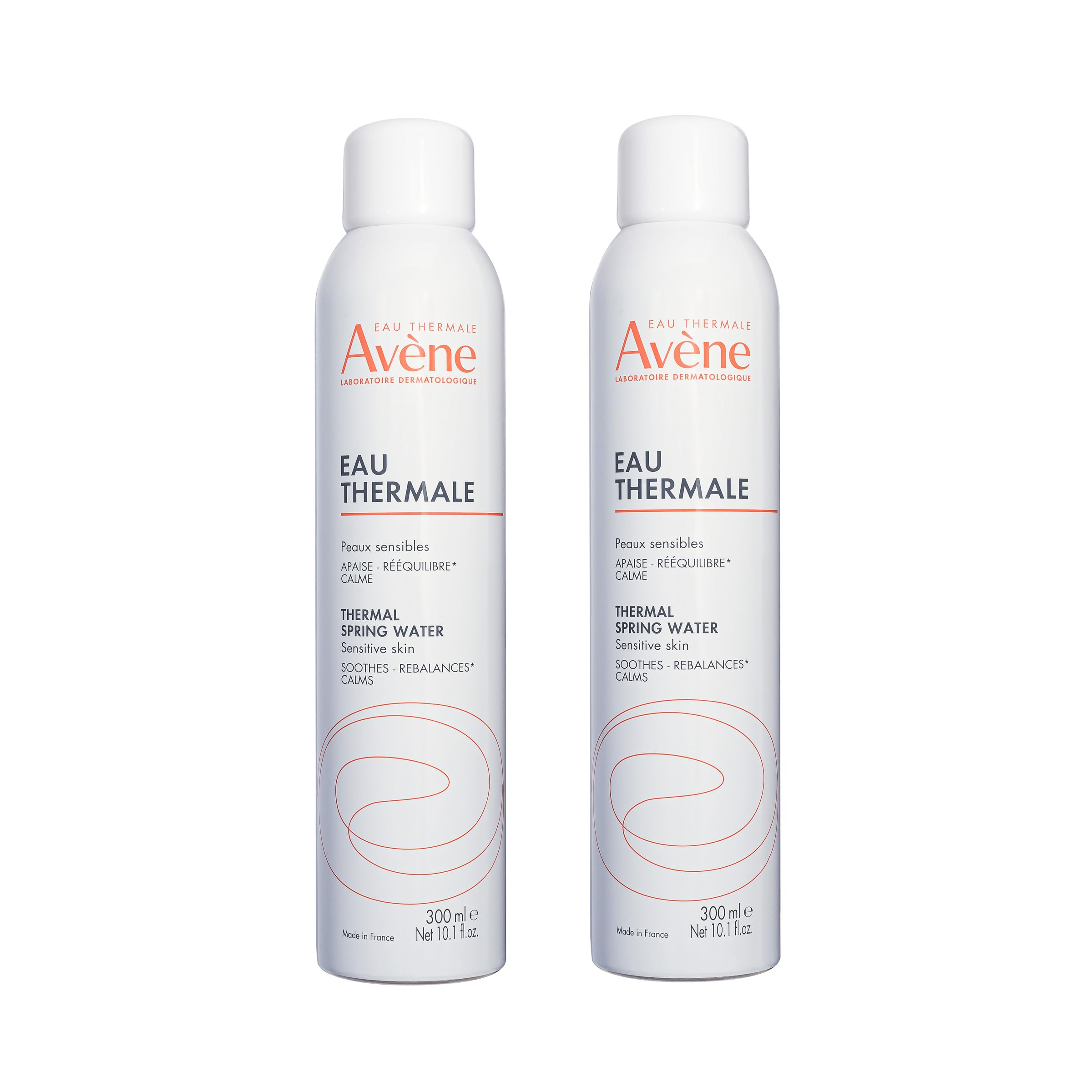 Avène front packaging showing duo sprays and calming benefits