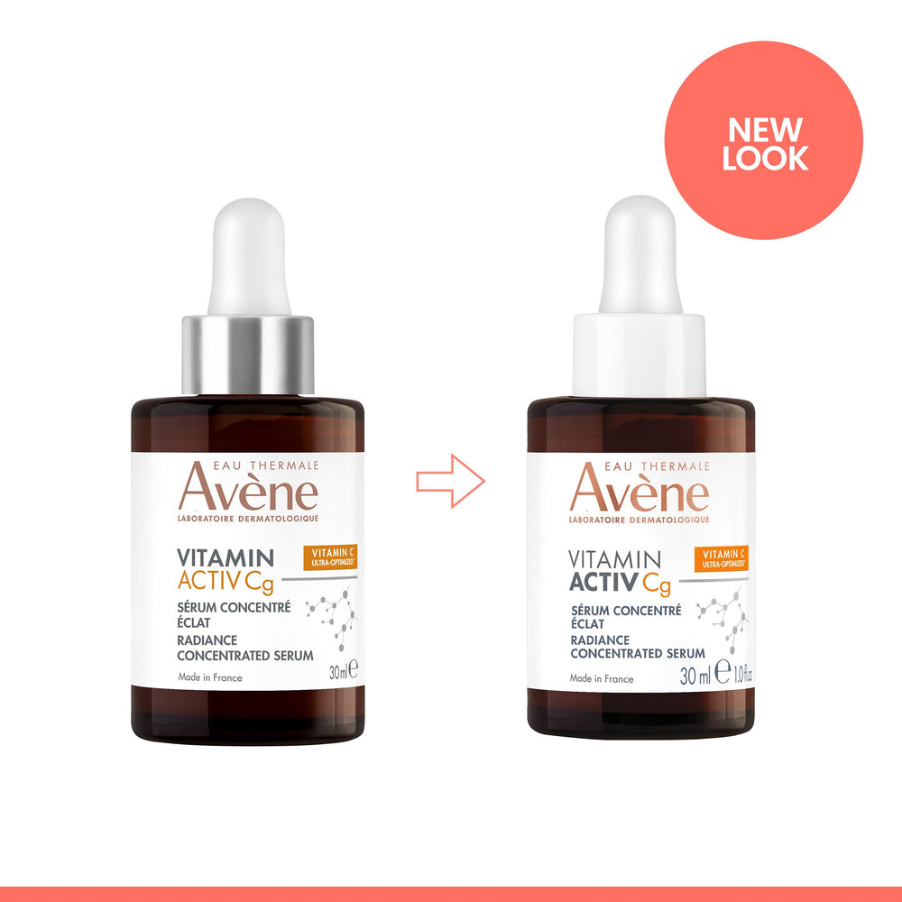 Eau Thermale Avène before and after tone comparison showing reduced dark spots